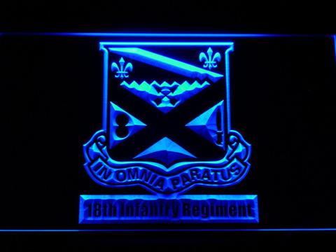 US Army 18th Infantry Regiment LED Neon Sign